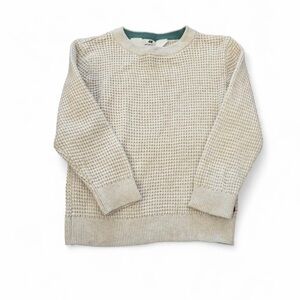 Cream Waffle Knit Sweater